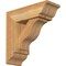 Ekena Millwork Funston Traditional Rough Sawn Bracket w/ Offset Brace, Western Red Cedar, 6"W x 16"D x 16"H BKT0604X16X16FST01RWR - alternate 1